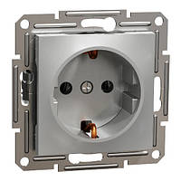 EPH2900171 Schneider Asfora Розетка с заземлением 16А, 2К+З алюминий