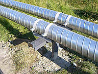 Труби попередньо ізольовані ППУ ф219/315 в СПІРО оцинкованій оболонці.