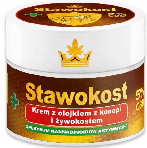 Ставокост крем з конопляною олією та живокосту 5% CBD 150 мл