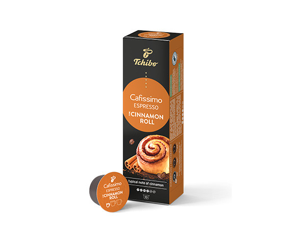 Кава в капсулах Tchibo Caffitaly Cafissimo Cinnamon Roll 10 шт чибо зі смаком булочки з корицею
