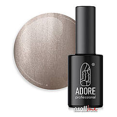 Гель-лак Adore Professional Cats Eye Metal Glass Mm-07 сіро-бежевий світловідбиваючий, 8 мл
