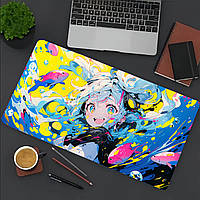 Аніме килимок для комп'ютерної миші та клавіатури YL S4 на стіл 60х30 з принтом