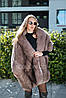 Палантин з хутра песця під соболь лаванда наявність, фото 2