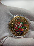 Монета сувенірна жетон на удачу рік змії 2025, фото 2