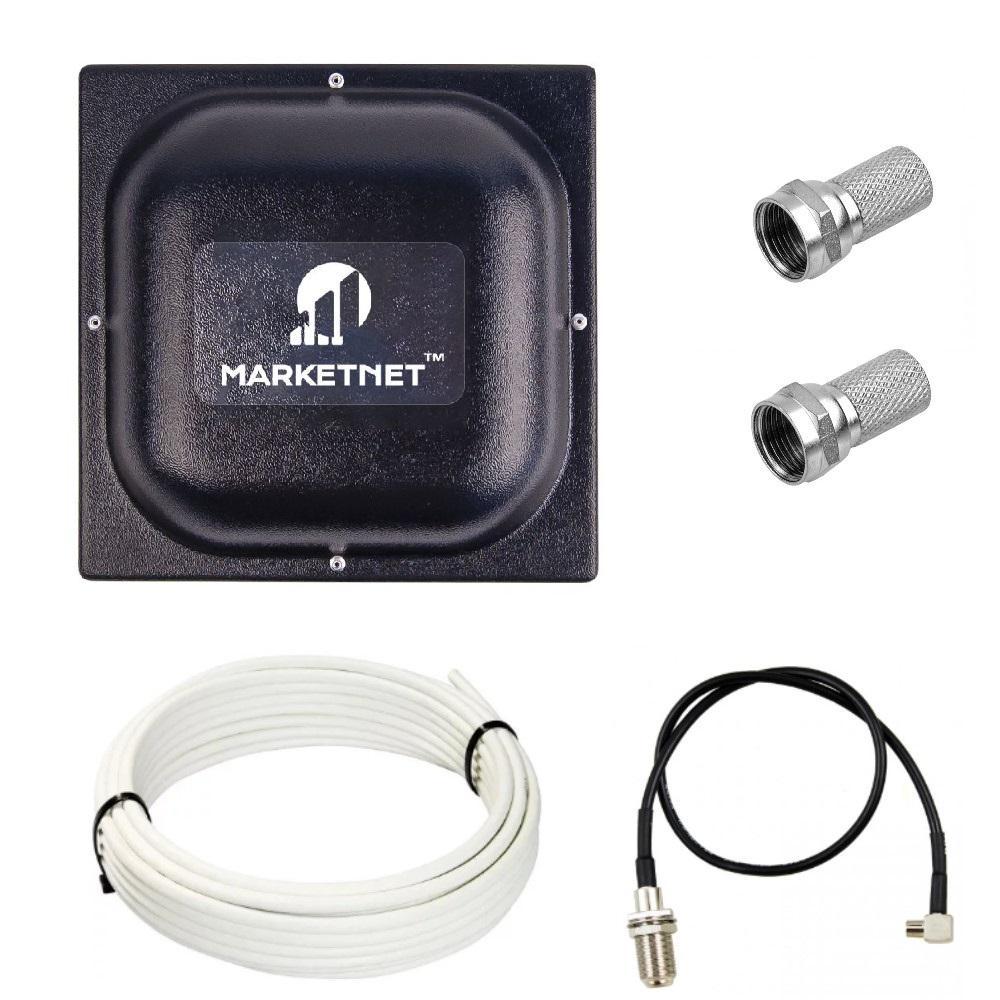 Антена 4G LTE MarketNet Square 19 дБі (824-960 / 1700-2700 МГц) для всіх операторів (Комплект), фото 1