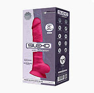 Фалоїмітатор з вібрацією SilexD Vetus Vibro Pink (MODEL 1 size 8in) (м'ята упаковка!!!!, фото 4
