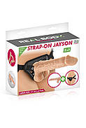 Жіночий страпон-трусики 2в1 Real Body — Jayson (пошкоджене паковання!!!, фото 7