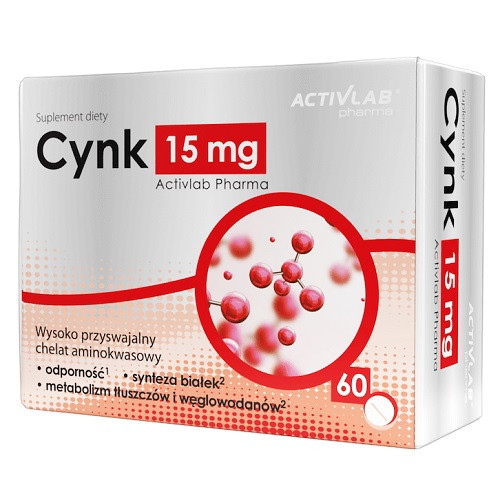 Вітамін цинк Activlab Cynk (Zinc) 15 mg (60 капсул.), фото 1