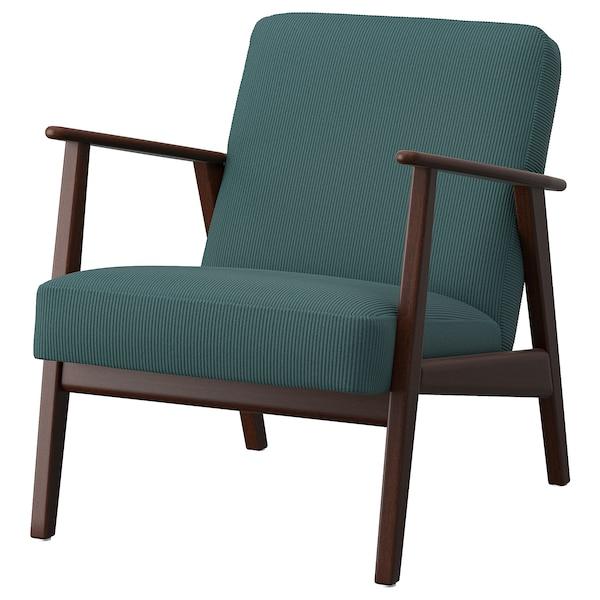 М'яке крісло IKEA EKENÄSET Сіро-зелене 805.334.81