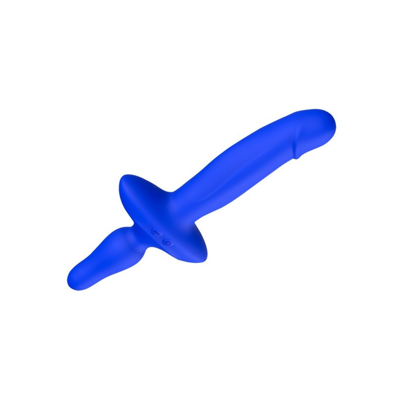 Потужний двобічний вібратор синій