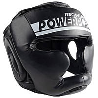 Боксерський шолом тренувальний PowerPlay 3048 Чорно-Білий XL