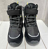 Зимові дитячі черевики Jong Golf на овчині водовідштовхуючі сірі 34-36, фото 4