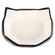 Керамічна миска для котів Flamingo Cat Kubo Фламінго Кубо 180мл чорно-білий (561267), фото 2