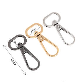 Карабін для сумок KR22-1 (15 мм), колір нікель