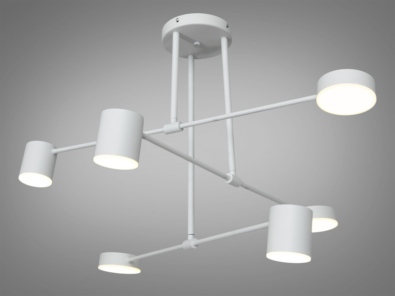 Люстра в спальню 30W біла Diasha D801-6WH, фото 1