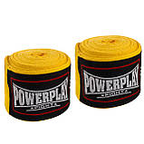 Бинти для боксу PowerPlay 3046 Жовті (2.5м), фото 6
