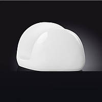 Серветниця порцелянова Wilmax WL-996093, настільна підставка для серветок біла