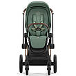 Cybex Priam 4.0 коляска 3 в 1 Leaf Green шасі Rosegold, фото 7