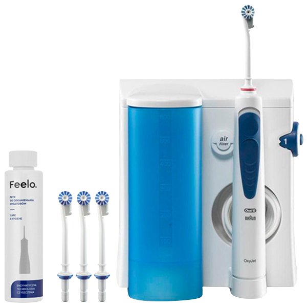 Іригатор Стаціонарний Oral-B MD20 OxyJet (WaterJet) Professional Care White (4 нас.) (Очищувач)