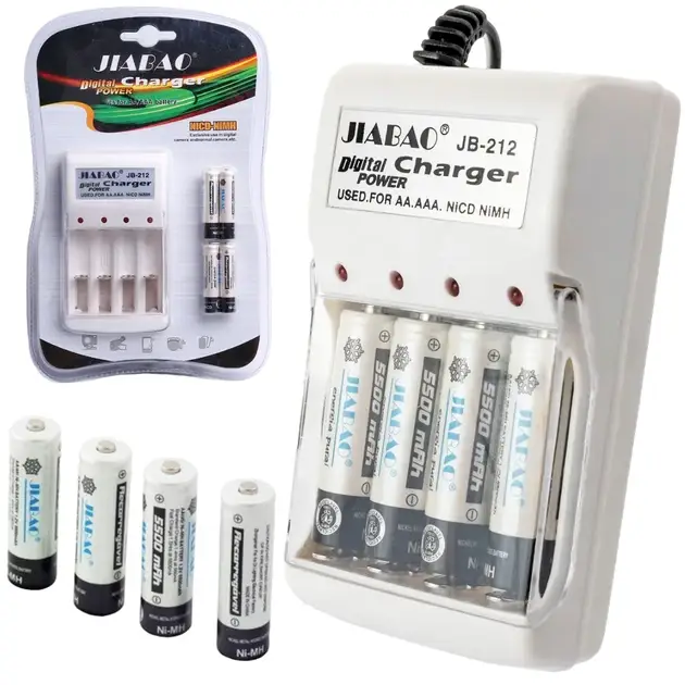Комплект Зарядний + батарейки мініпальчик 212AAA, фото 1