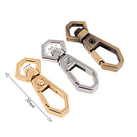 Карабін для сумок KR43-1 (9 мм), колір нікель