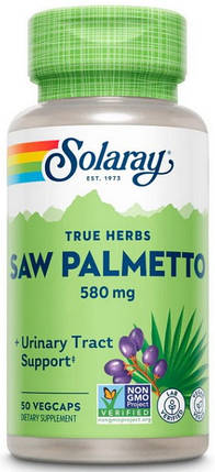 Со пальметто Solaray Saw Palmetto 580 mg 50 veg caps, фото 1