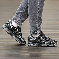 Зимові Чоловічі Кросівки Asics Gel-NYC Gore-Tex Black Grey / Асікс Гел-НІС Гор Текс Чорні з Сірим, фото 6