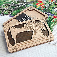 Дерев'яна гольниця для рукоділля "Швейна машинка"