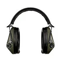 Навушники активні MSA Sordin Supreme Pro-X SLIM Olive Шкіряне наголов'я, фото 5
