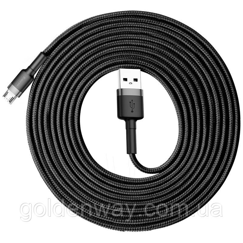 Кабель Micro USB 3 метри для відеореєстратора зеркала Xiaomi 70mai 70 MAI Mijia смартфона планшета BASEUS Cafule