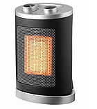 Тепловентилятор керамічний Domotec MS-5905 Ceramic портативний електрообігрівач дуйка 1500 Вт Сірий, фото 3