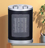 Тепловентилятор керамічний Domotec MS-5905 Ceramic портативний електрообігрівач дуйка 1500 Вт Сірий, фото 6