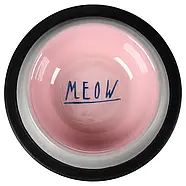 Миска для котів Flamingo Фламінго Nell Antislip емальована рожево-сірий 200мл (561244), фото 2