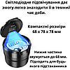 Універсальна попільничка автомобільна в підсклянник і решітку дефлектора з підсвічуванням і кришкою Hoco, фото 5