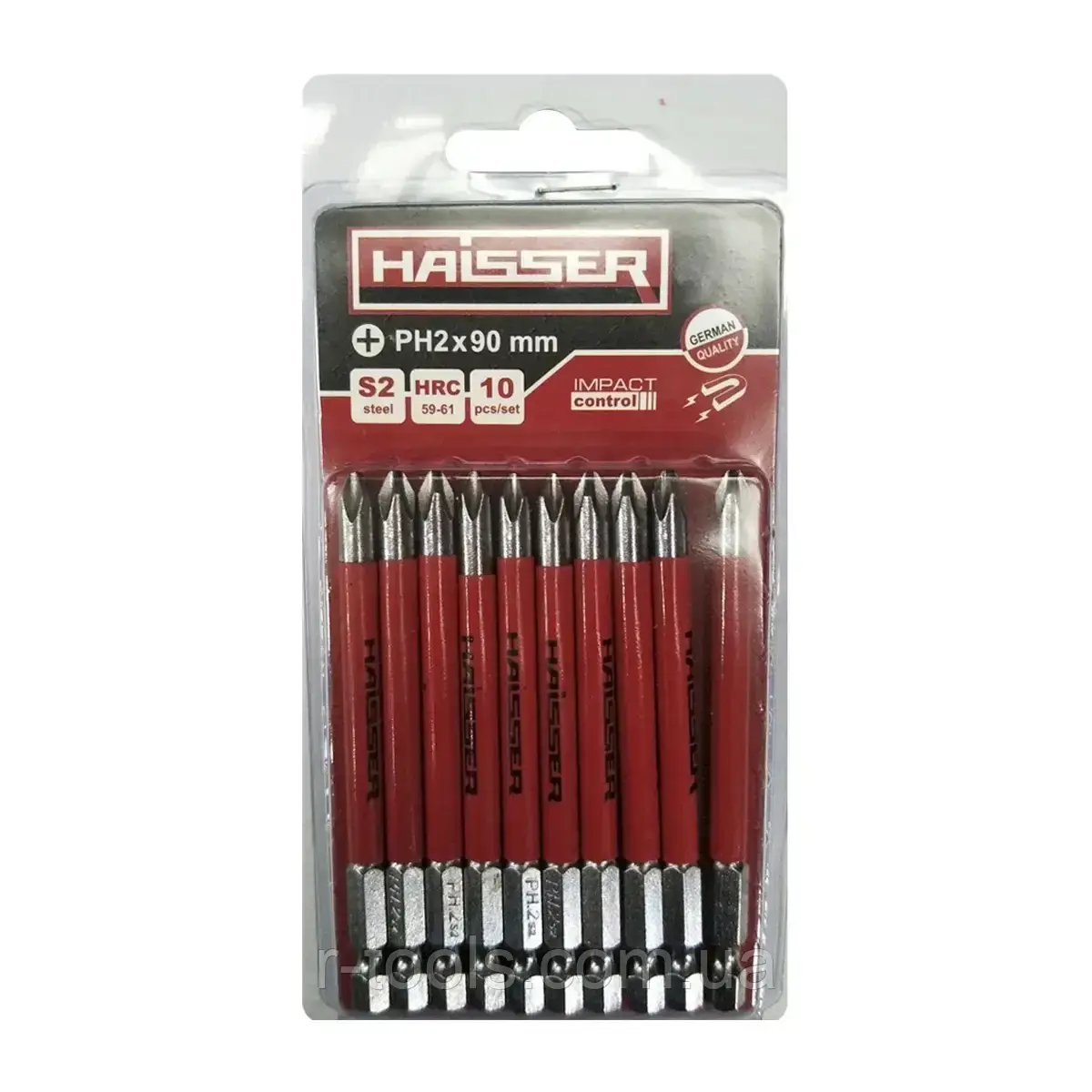 Набір бітів PH2х90 мм 10 шт. Haisser 2712706