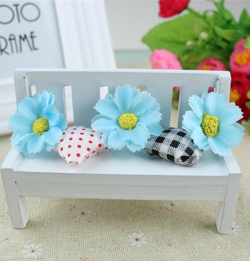 Штучна квітка Космея, головка 3,5 см, блакитний