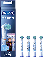 Дитячі насадки для електричної зубної щітки Oral-B Kids Frozen Крижане серце, 4 шт