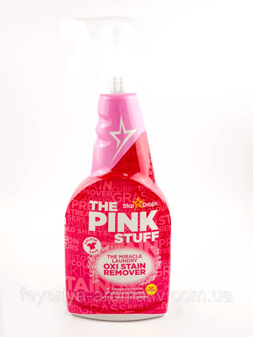 Спрей для виведення плям The Pink Stuff Laundry Oxi Stain Remover 500мл Великобританія, фото 1