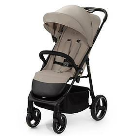 Коляска прогулянкова Kinderkraft Trig 3 Stone Beige (складна, кошик, регулювання спинки та підніжки) Бежева