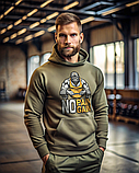 Худі чоловіче "No pain, No gain" (чорний, олива, койот), S, фото 8