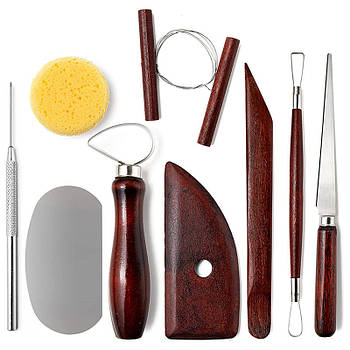Набір інструментів для створення скульптур - 9 в 1 - Професійні гончарні інструменти RW-09