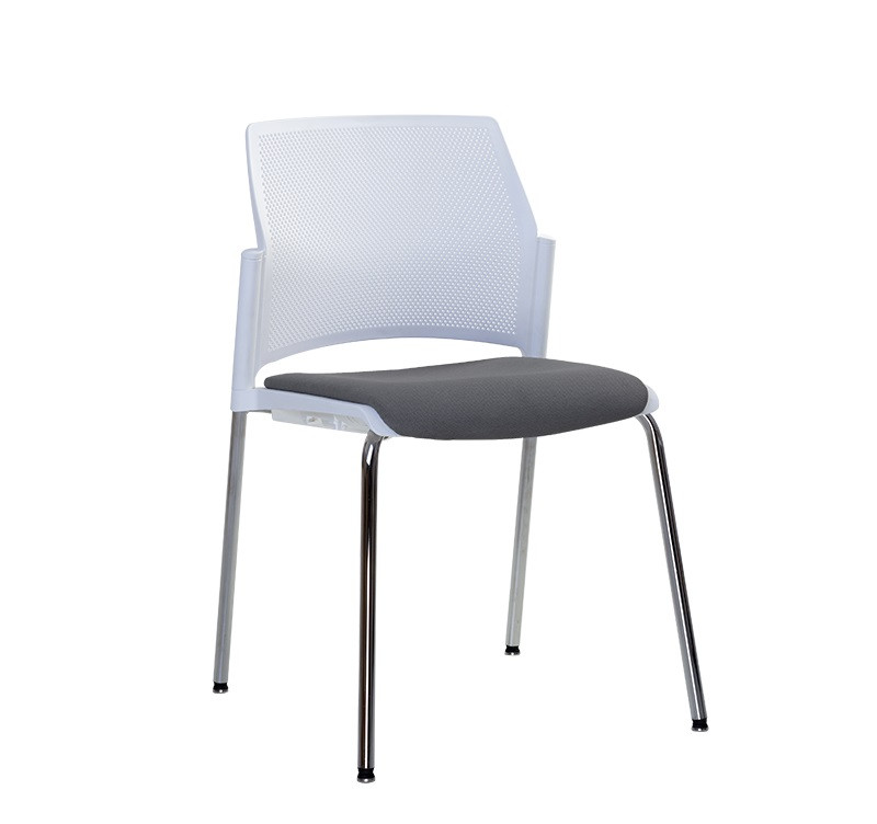 Стілець офісний Rewind plast plus combi 4L chrome пластик white тканина zesta (Новий Стиль ТМ)