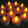 Набір декоративних світлодіодних святкових свічок на батарейках 24 шт., фото 8