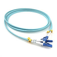 Оптичний патч-корд EServer LC-LC (MM, 50/125, OM3 LSZH), 2 м, Adplex