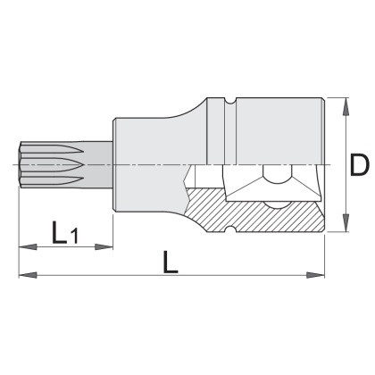 Голівка торцева зі вставкою UNIOR 5 (236/2ZX)