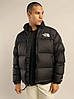 Зимовий Пуховик TNF 700 The North Face Black Nuptse Куртка Нор Фейс унісекс чорна з капюшоном, фото 7
