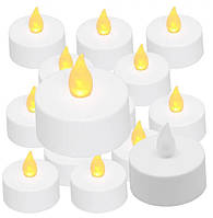 Набір з 24 декоративних світлодіодних свічок на батарейках для свят
