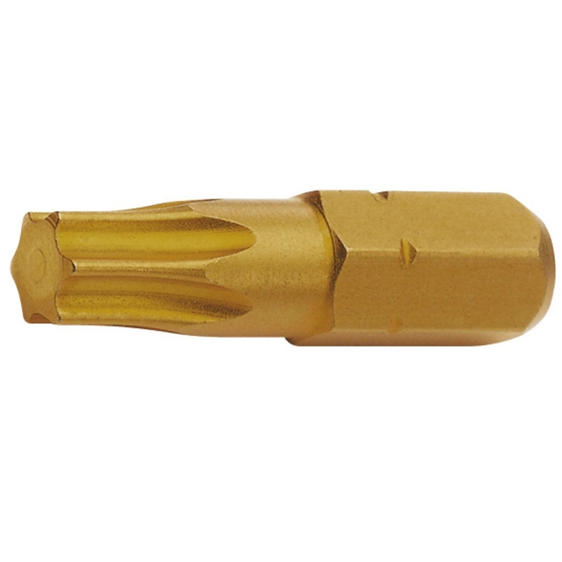 Біти з покриттям нітриду титана UNIOR TORX (Зовн.) (6472TINC6,3)