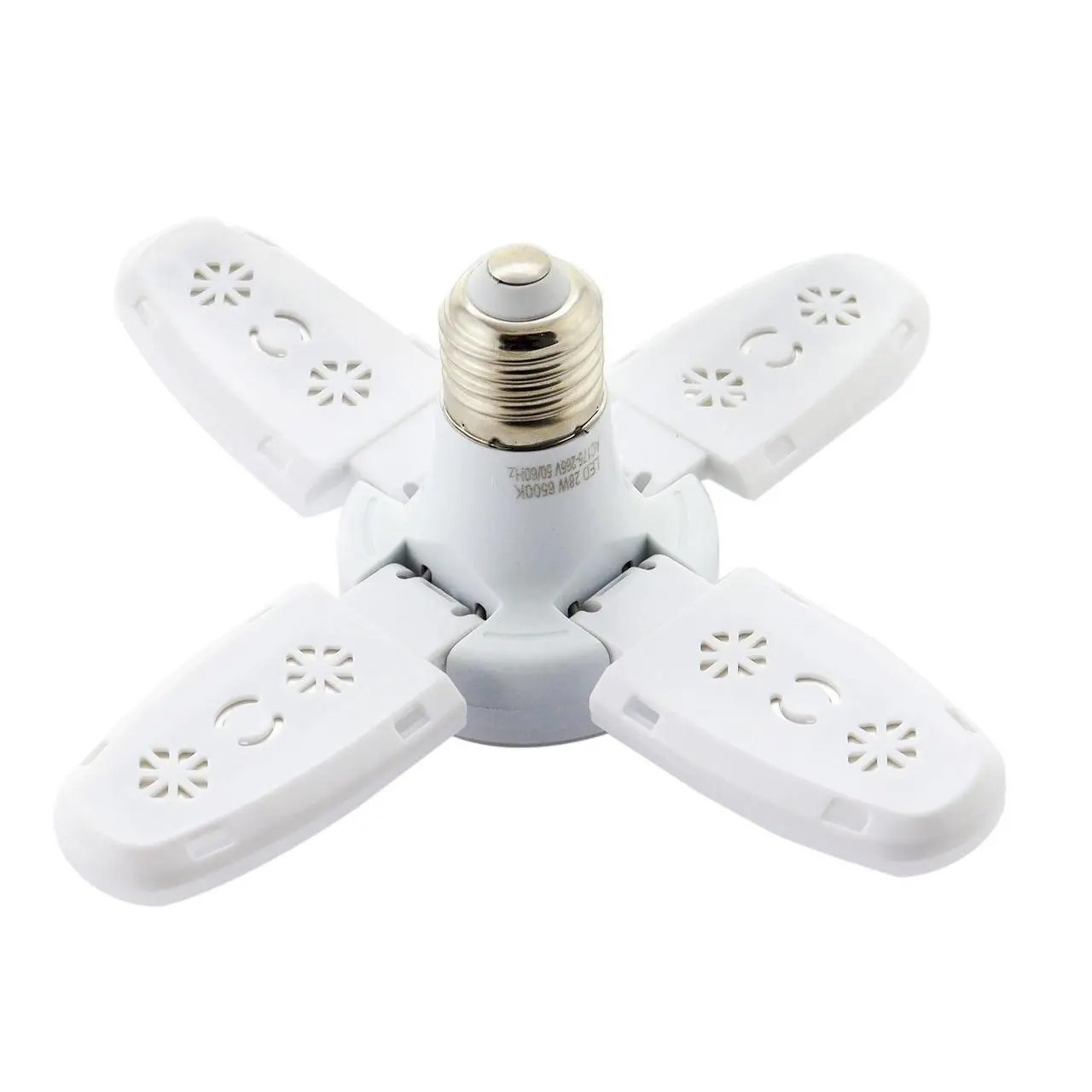 Лампочка складана світлодіодна 4 лопаті E27 KK-202 Mini fan blade bulb SV227
