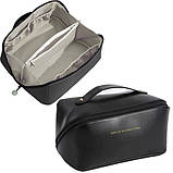 Містка дорожня косметичка MAKE UP BAG Black SV227, фото 3